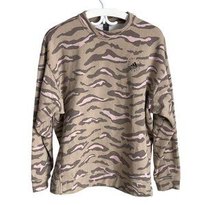 ADIDAS STELLA MCCARTNEY Collab Zebra Pink Brown 100% Organic Cotton Women Small